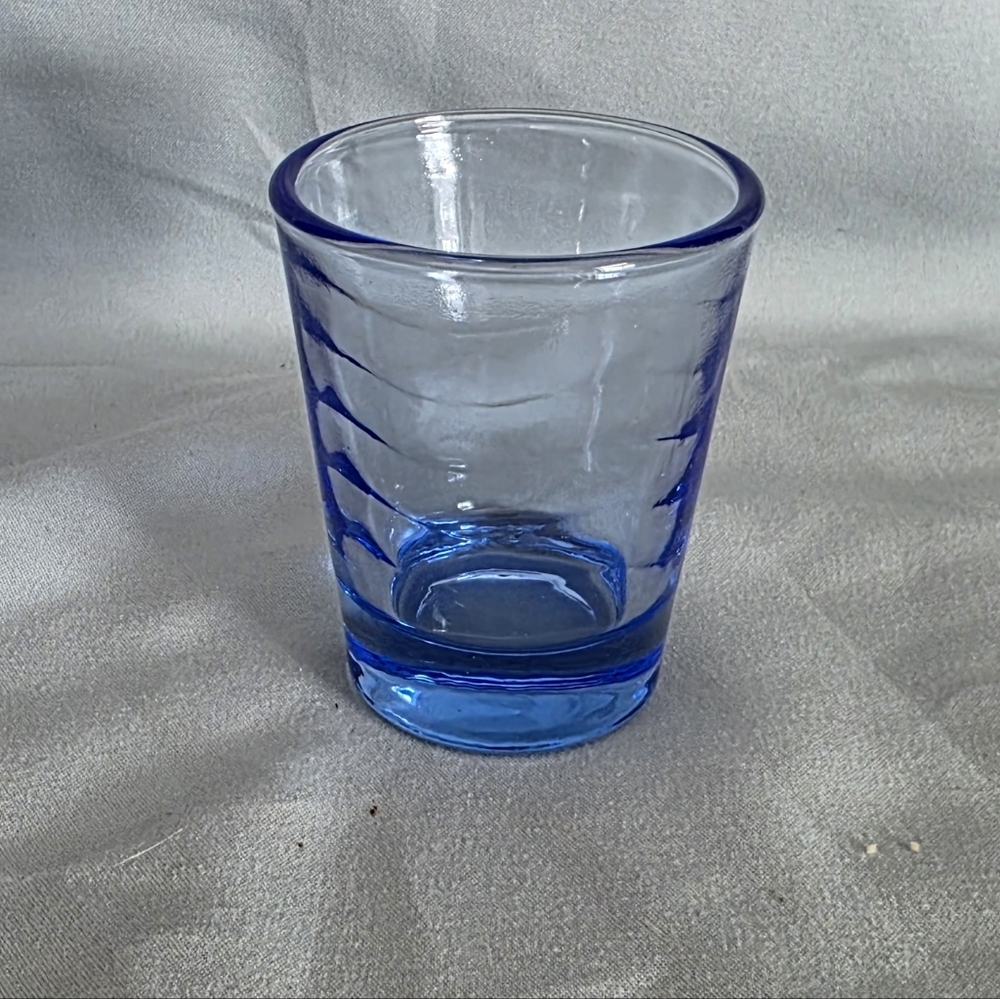Blue Glass Shot Glass